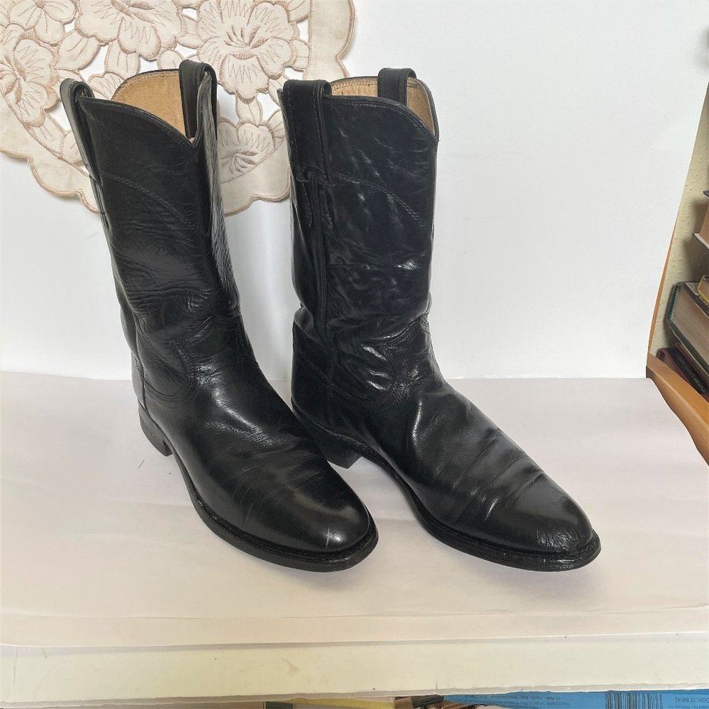 Justin CORA Black Leather Women’s Ropers
